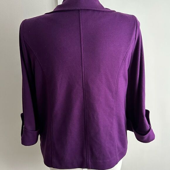 Purple Harvé Bernard Jacket/Cardigan, Size Large - Picture 7 of 8